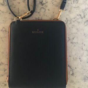 Navy Cross Body purse  made by Kedzie
